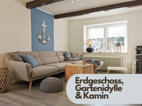 Ferienglück an der Nordsee Buche deine Erdgeschoss-Ferienwohnung mit Kamin Terrasse und eingezäuntem Garten für unvergessliche Auszeiten